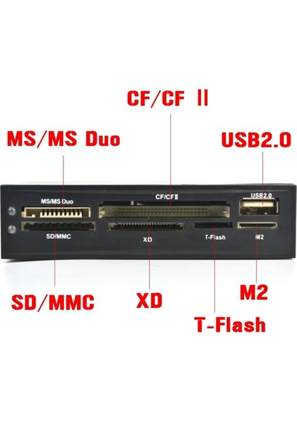 Pc Kasası Için Dahili Kart Okuyucu USB Hub Tflash Hafıza Kartı Yazıcı Adaptörü 3,5 Inç HDD Sabit Disk Sürücüsü Için (Yurt Dışından) modelleri