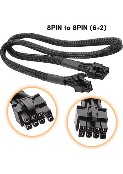Msı Mag A850GL Atx3.0 A750GL Atx3.0 A850GL (Beyaz) Atx3.0 Için Gpu Pcıe 8pın - 8pın (6+2)Pin Güç Kaynağı Kablosu 60 cm (Yurt Dışından) fırsatları
