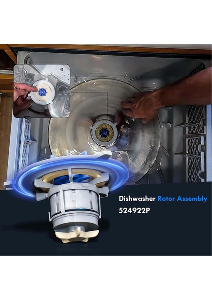 524922P Motor Rotor Grubu Fisher & Paykel Bulaşık Makinesi Çekmece Pompası Motor Yedek Parçası Cihaz Parçalarına Uygundur (Yurt Dışından) fırsatları