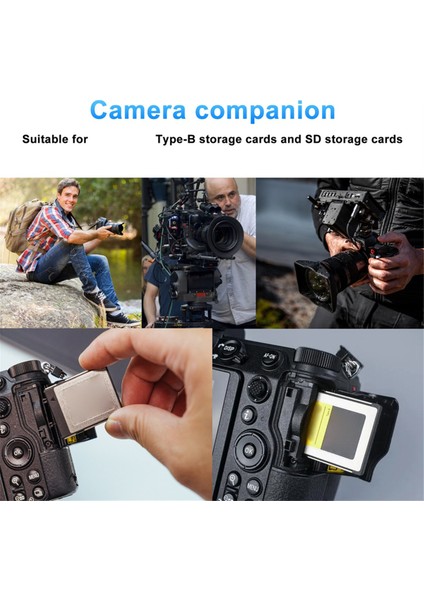 Cfexpress Tip B ve Sd Çift Yuvalı Bellek Kartı Okuyucu, 10 Gbps USB 3.2 Gen 2 Tip B Cfexpress Adaptör Bellek Kartı Okuyucu B (Yurt Dışından) fiyatları