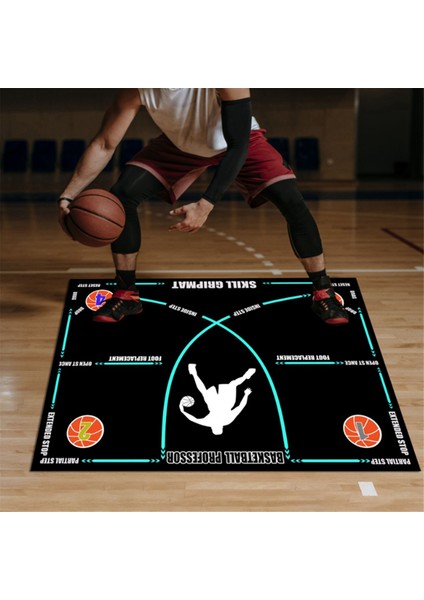 Taşınabilir Basketbol Ayak Çalışma Matı Taşınabilir Kaymaz Basketbol Eğitim Matı Ayak Çalışma Adım Eğitim Pedi (Yurt Dışından) fırsatları