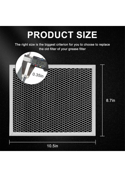 B.roan 97007696 Için 2 Adet Yedek Filtre, 41F Davlumbaz Filtresi 10,5 Inç x 8,75 Inç Soba Havalandırma Fanı Için (Yurt Dışından) indirimleri