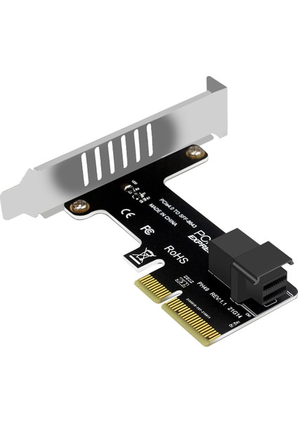 Pcı-E - SFF-8643 Genişletme Kartı Pcıe X4 - SFF8643 Adaptörü PCI-EX4/X8/X16 Nvme SSD Katı Hal Sürücü Yükselticisi (Yurt Dışından)