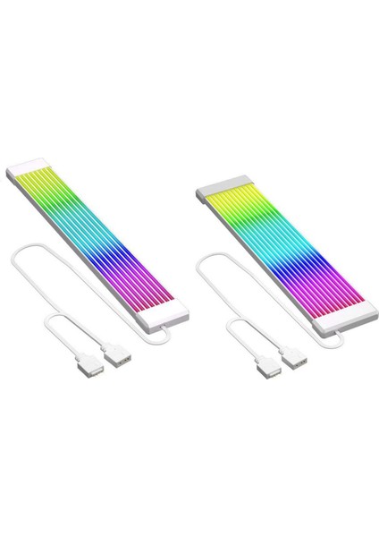 Pc Rgb Işık Şeridi, Psu Uzatma Kablosu, Gpu ve Anakart Pc Kabloları Için Işıklı LED Şerit Seti, 5V 3 Pinli Argb Senkronizasyon (Yurt Dışından) fiyatları