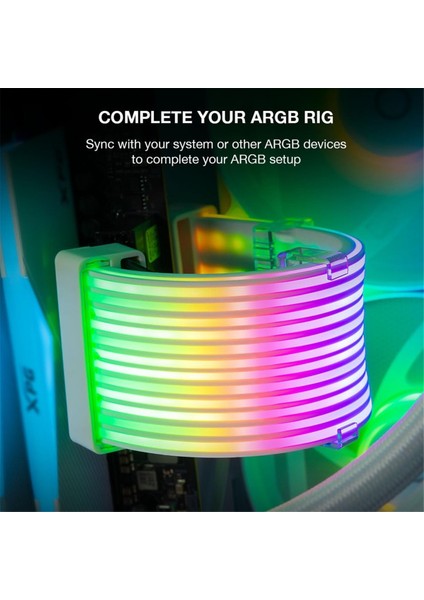 Pc Rgb Işık Şeridi, Psu Uzatma Kablosu, Gpu ve Anakart Pc Kabloları Için Işıklı LED Şerit Seti, 5V 3 Pinli Argb Senkronizasyon (Yurt Dışından) modelleri