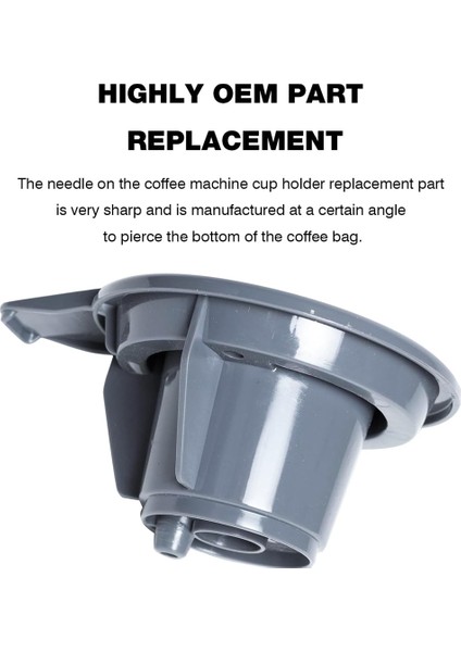 Hamilton Beach Flexbrew Kahve Makineleri Için 1 Set Yedek Alt Iğne Tutucu Parçası, Yeniden Kullanılabilir Tek Kahve Filtresi (Yurt Dışından) fiyatları