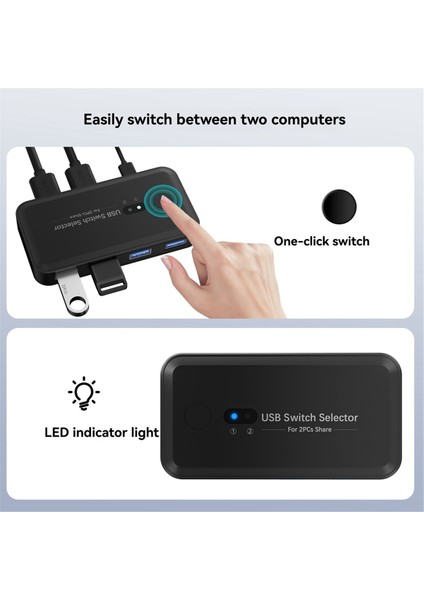 USB 3.0 Kvm Anahtar Seçici Kvm Hub Yerleştirme Istasyonu 2 Bilgisayar Paylaşımı Yazıcı Klavye Dizüstü Bilgisayar Masaüstü Aksesuarları (Yurt Dışından) fiyatları