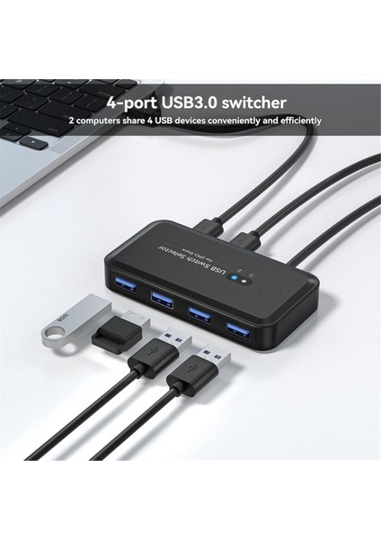 USB 3.0 Kvm Anahtar Seçici Kvm Hub Yerleştirme Istasyonu 2 Bilgisayar Paylaşımı Yazıcı Klavye Dizüstü Bilgisayar Masaüstü Aksesuarları (Yurt Dışından) indirimleri