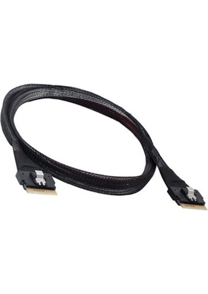 50 cm Profesyonel Ince Sff 8654 8i Erkek - SFF-8654 Sas4.0 74 Pin Kablo Sunucu Denetleyici Konnektör Genişletme Kablosu (Yurt Dışından)