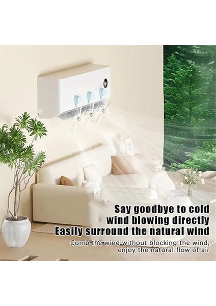 Adet Yel Değirmeni Şeklinde Vantuzlu Klima Vantilatörü - Doğrudan Üfleme Önleyici, Rüzgar Geçirmez, Enerji Tasarrufu Sağlayan Kılavuz Fan (Yurt Dışından) indirimleri