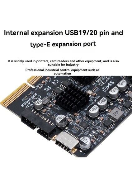 USB Pcıe Kart Tip C Adaptör Kartı Pcı-Express 4x - USB 3.2 Gen 20GBPS 20GB Sürücüsüz - Win Için (Yurt Dışından) fiyatları