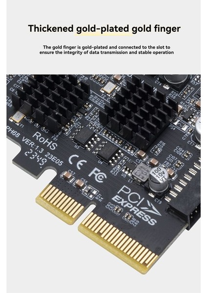 USB Pcıe Kart Tip C Adaptör Kartı Pcı-Express 4x - USB 3.2 Gen 20GBPS 20GB Sürücüsüz - Win Için (Yurt Dışından) fırsatları