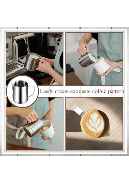 Adet Süt Köpürtme Sürahisi Espresso Buharlama Sürahileri 12 Oz Paslanmaz Çelik Süt Köpürtme Kupası Süt Köpürtme Buharlama Kupası (Yurt Dışından) fiyatları