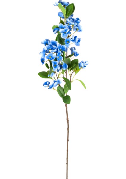 Yapay Islak Dokulu Sütleğen Çiçek Mavi 77 Cm.