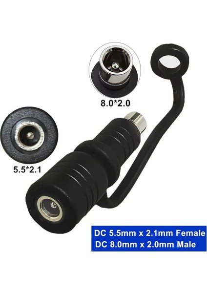 Dc 5.5x2.1 Dişi - 8.0x2.0 Erkek Adaptör Konnektörü Erkek Güç Dönüştürücü Adaptör Dc 5521 F - 8020 M (Yurt Dışından) fiyatları