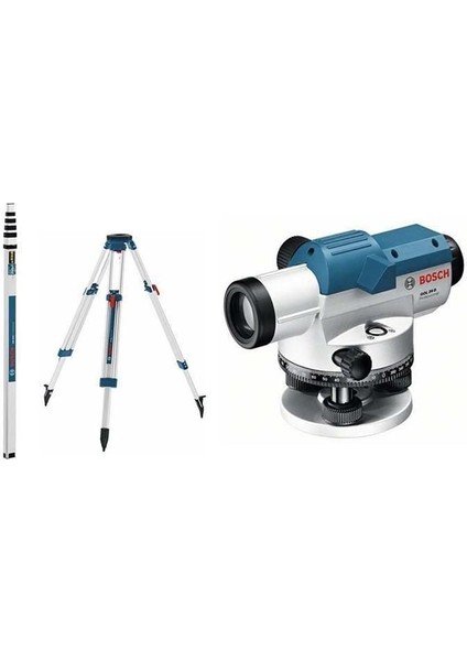 Bosch Gol 26 D+Bt 160 Tripod+Gr 500 Mira 100 Metre Optik Nivelman