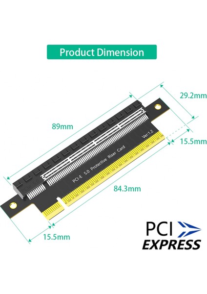 Pcı-E Express 5.0 16X Erkek - Dişi Genişletici Yükseltici Kart Adaptörü (Yurt Dışından) fırsatları