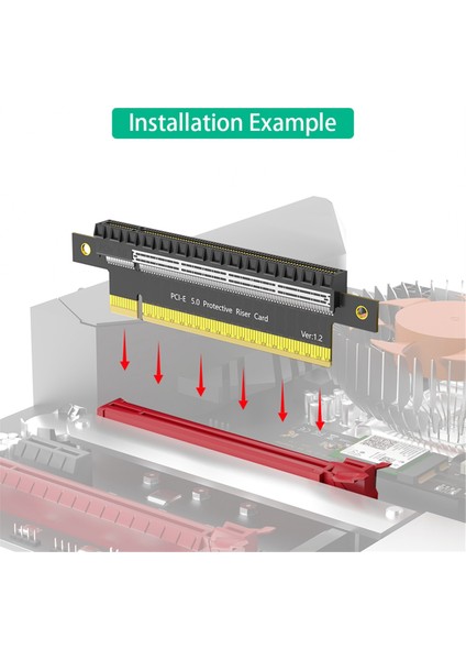 Pcı-E Express 5.0 16X Erkek - Dişi Genişletici Yükseltici Kart Adaptörü (Yurt Dışından) indirimleri
