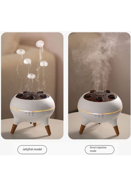 Denizanası Hava Nemlendirici Duman Halkası Renkli Alev Koku Makinesi Masaüstü Aroma Difüzörü Au Fişi (Yurt Dışından) fırsatları