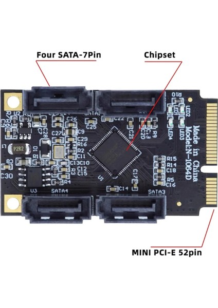 A+E Pcı Express Mini Pcı-E Pcı Express Pcı-E - 4 Portlu Sata 3.0 Esata Pcıe Sata3 6gbps Genişletme Kartı Pcı-E Adaptörü (Yurt Dışından) fırsatları