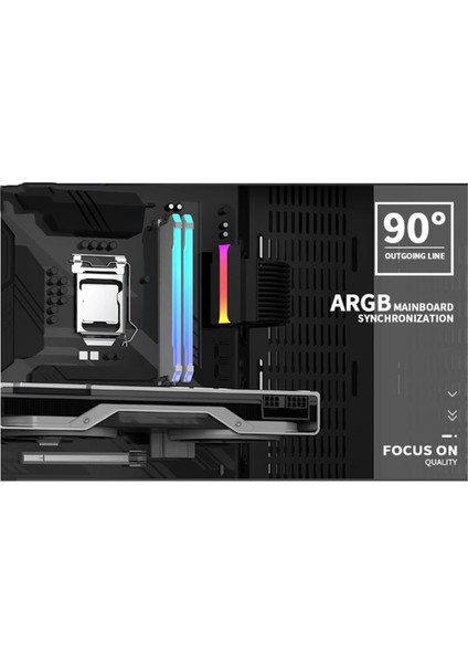 Atx 24PIN - 90° Argb Güç Adaptörü Anakart Güç Kaynağı Kablo Konnektörleri Modüler Dıy Montajı Beyaz (Yurt Dışından) modelleri