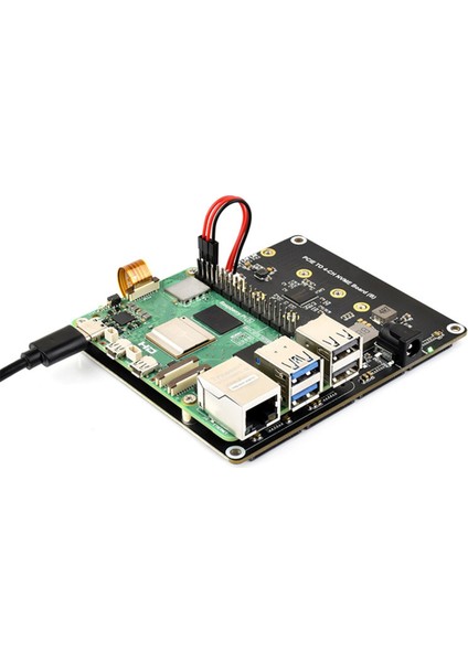 Raspberry Pi 5 Pcıe - 4-Ch M.2 Nvme SSD Adaptör Kartı Pı5 Için 2280/2260/2242/2230 M.2 Sabit Disklerle Uyumlu (Yurt Dışından) fırsatları