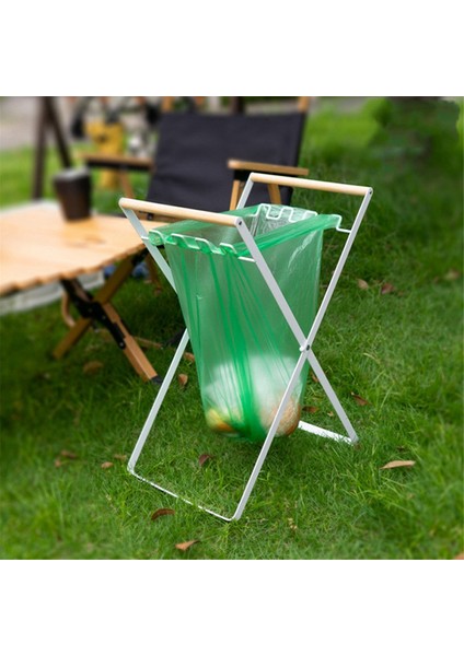 Ahşap Saplı Çöp Torbası Tutucu Taşınabilir Mutfak Çöp Ayıklama Rafı Kamp Için Ayrı Geri Dönüşüm Atık Kutusu (Yurt Dışından) fiyatları