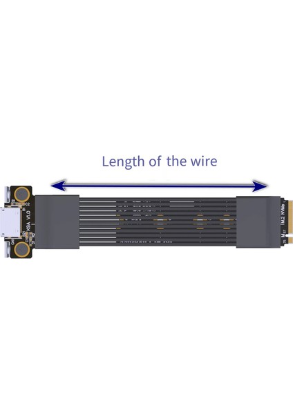 Pcıe 4.0 X4 Gen4 M.2 Nvme - SFF-8611/8612 Adaptörü Oculink Grafik Kartı Harici Uzatma Kablosu Tam Boy Baffle ile (Yurt Dışından) fiyatları