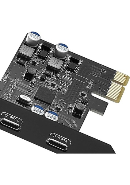 5gbps Pcıe 1x - Çift USB C Genişletme Kartı Pcı Express X1 - 2 Port Type-C Genişletici Dönüştürücü Kart Yükseltici Bilgisayar Pc Için (Yurt Dışından) fiyatları