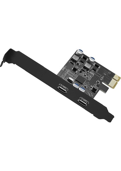 5gbps Pcıe 1x - Çift USB C Genişletme Kartı Pcı Express X1 - 2 Port Type-C Genişletici Dönüştürücü Kart Yükseltici Bilgisayar Pc Için (Yurt Dışından) modelleri
