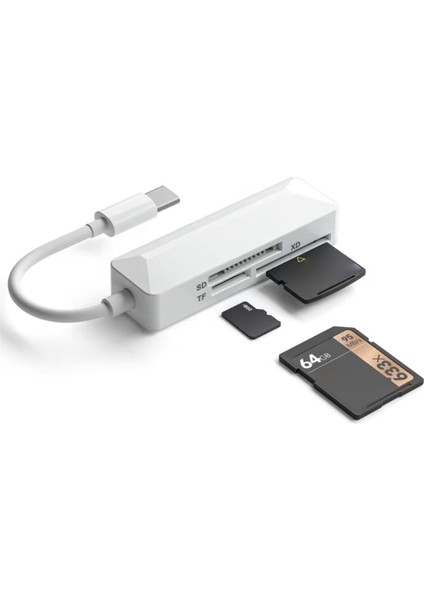 3'ü 1 Arada Kart Okuyucu Evrensel Sd Tf Sd Kart Okuyucu USB C Yüksek Hızlı Hafıza Kartı Okuyucu Dönüştürücü Telefonlar Dizüstü Bilgisayarlar Için (Yurt Dışından) fiyatları