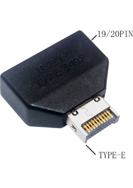 Masaüstü Anakart Için Usb3.2 Tip-E 19PIN/20PIN - USB 19P Şasi Ön USB Tip-A Tip-C Uzatma Adaptörü (Yurt Dışından) fiyatları
