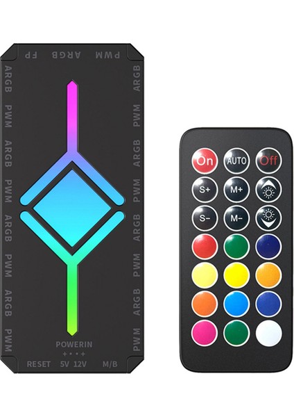 5V 3pin Argb Fan Hub Ayırıcı Uzaktan Kumanda 4pin Pwm ile Pc Soğutma Sync Cpu Soğutucu LED Işık Şeridi Siyah (Yurt Dışından) modelleri