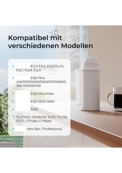 Siemens Eq6, Eq9, Bosch TCZ7003, Brita Intenza 575491 Için Yedek Su Filtresi, Kolay Kurulum ve Değiştirme (Yurt Dışından) fırsatları