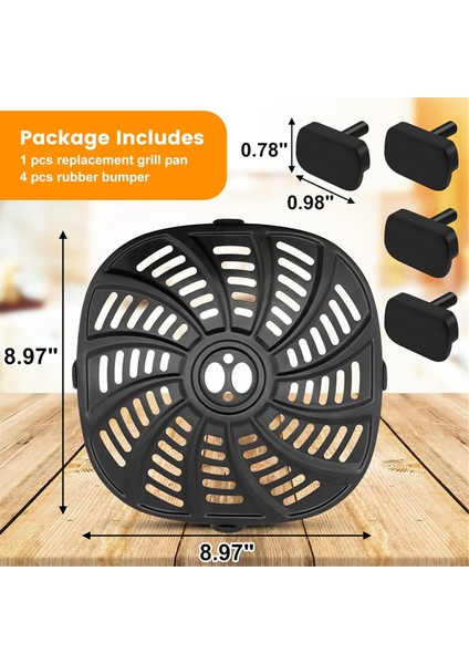 Gourmia GAF716 GAF798 7qt Hava Fritözü Için Hava Fritözü Izgara Tavası, Yapışmaz Hava Fritözü Yedek Parçaları Aksesuarları Raf Tepsisi (Yurt Dışından) fırsatları