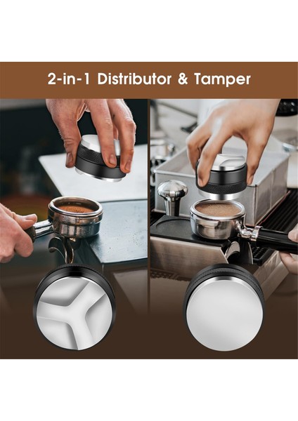 51 mm Espresso Aksesuar Seti, Kahve Dağıtıcı ve Tamper Düzleştirici, Wdt Aleti ve Dozaj Hunisi Seti (Yurt Dışından) fiyatları
