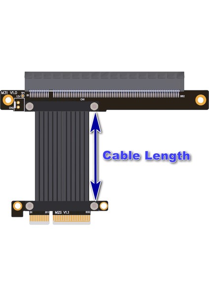 Pcı-E 4.0 X4 - X16 Uzatma Kablosu Yükseltici Kablo Pcıe X4 64G/BPS Adaptör Kablosu RTX3090 RX6800XT Grafikler Için 10CM (Yurt Dışından) indirimleri