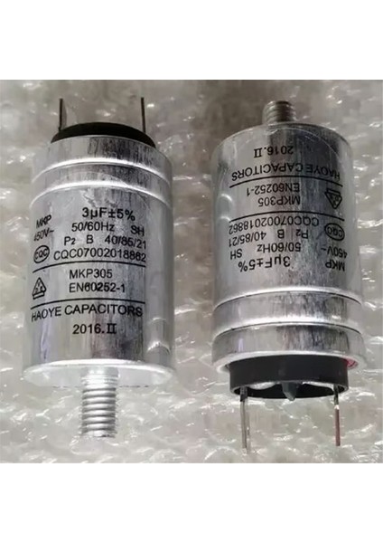 Bulaşık Makinesi Parçaları Alüminyum Gövde Kondansatörü Mkp-3uf 450VAC (Yurt Dışından) modelleri