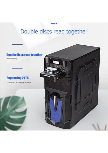 Oimaster MR-6203 Şasi Sabit Disk Muhafazası 2,5/3,5 Inç Sabit Disk Rafı Çift Diskli Optik Sürücü SSD Kasa Kutusu Masaüstü Için (Yurt Dışından) modelleri