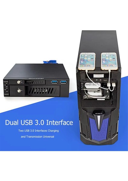 Oimaster MR-6203 Şasi Sabit Disk Muhafazası 2,5/3,5 Inç Sabit Disk Rafı Çift Diskli Optik Sürücü SSD Kasa Kutusu Masaüstü Için (Yurt Dışından) indirimleri