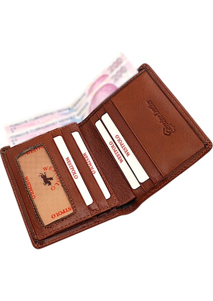 Agen Hakiki Deri Kağıt Para ve Bozuk Para Bölmeli Erkek Cüzdanı - Taba modelleri
