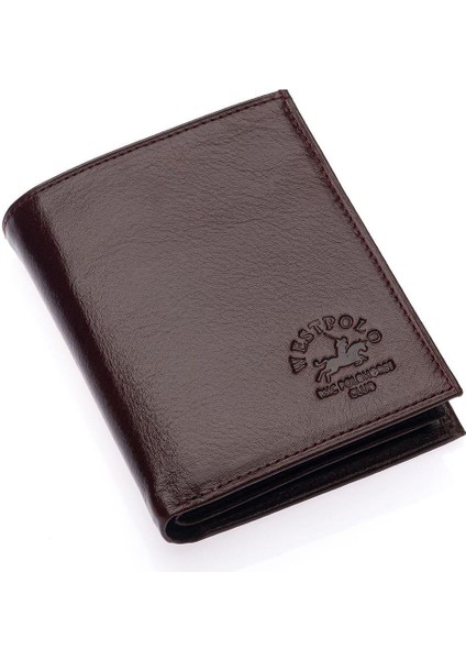 Hakiki Deri Kağıt Para ve Bozuk Para Bölmeli Erkek Cüzdanı - Kahverengi fiyatları