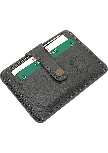 Carpi Çok Bölmeli Unisex Hakiki Flötr Deri Kartlık - Gri fiyatları