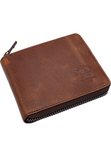 Unisex Kağıt Para ve Bol Kart Bölmeli Hakiki Eskitme Deri Cüzdan Kartlık - Tiguan Kahve fiyatları