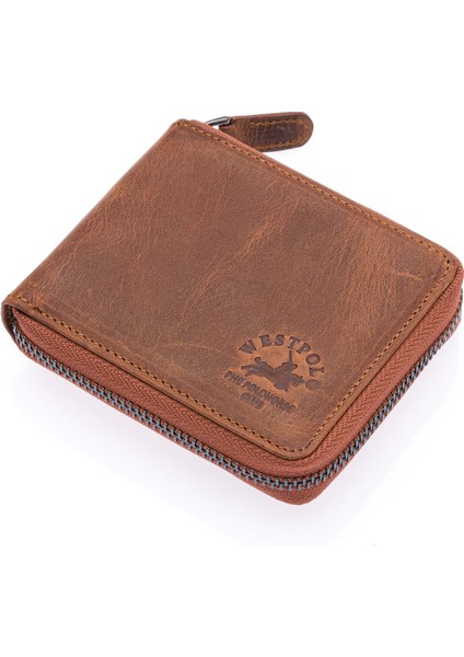 Unisex Kağıt Para ve Bozuk Para Bölmeli Hakiki Eskitme Deri Cüzdan Kartlık - G2 Taba fiyatları