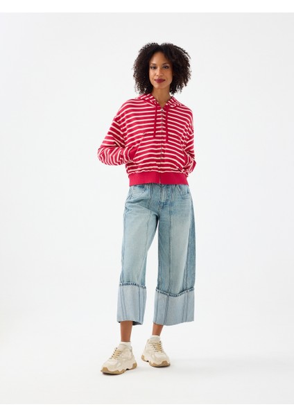 Cuffed Barrel Barrel Fit Kadın Pantolon