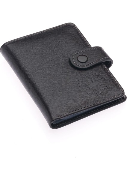 Hakiki Deri Kağıt Para ve Şeffaf Bol Kart Bölmeli Patlı Unisex Kartlık Cüzdan - Kahverengi fiyatları