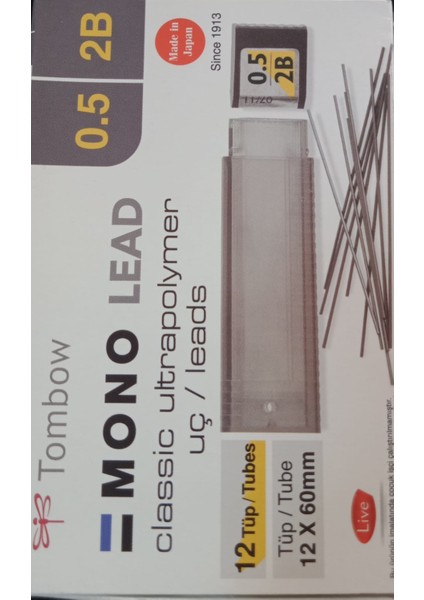 Mono Lead Kalem Ucu 0,5mm 2b Min 12Lİ Paket