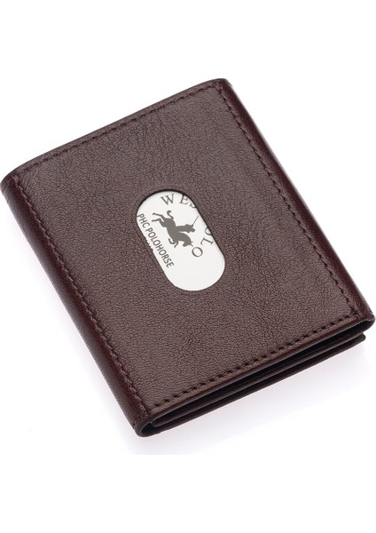 Hakiki Deri Kağıt Para ve Kart Bölmeli Unisex Cüzdan - Kahverengi fırsatları