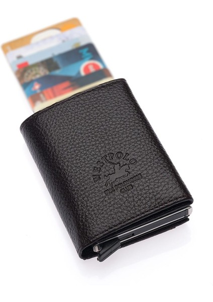 Mories Unisex Hakiki Guti Deri Kağıt Para Bölmeli ve Mekanizmalı Cüzdan Kartlık - Kahve fiyatları